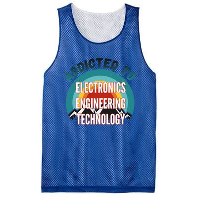 Addicted To Electronics Engineering Technology College Major Gift Mesh Reversible Basketball Jersey Tank