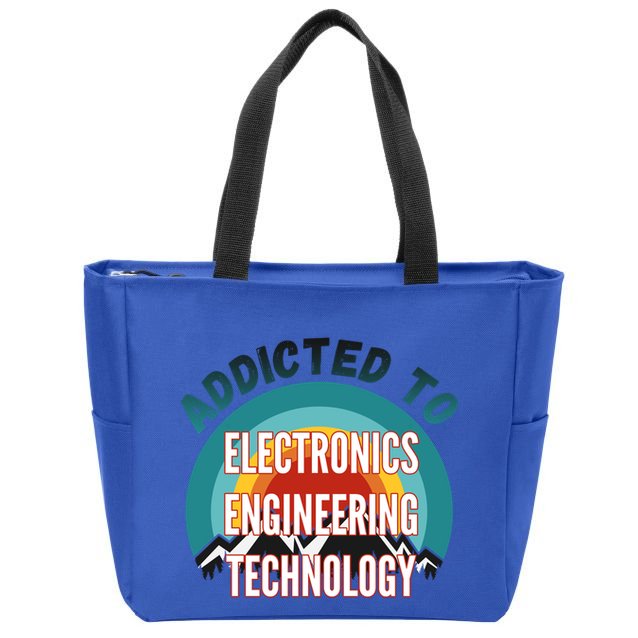 Addicted To Electronics Engineering Technology College Major Gift Zip Tote Bag