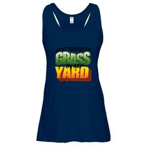 About To Eat The Grass In My Yard Wordart Ladies Essential Flowy Tank