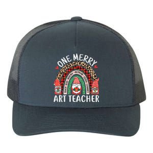 Art Teacher Funny Gnomes Christmas Teacher Rainbow Gift Yupoong Adult 5-Panel Trucker Hat