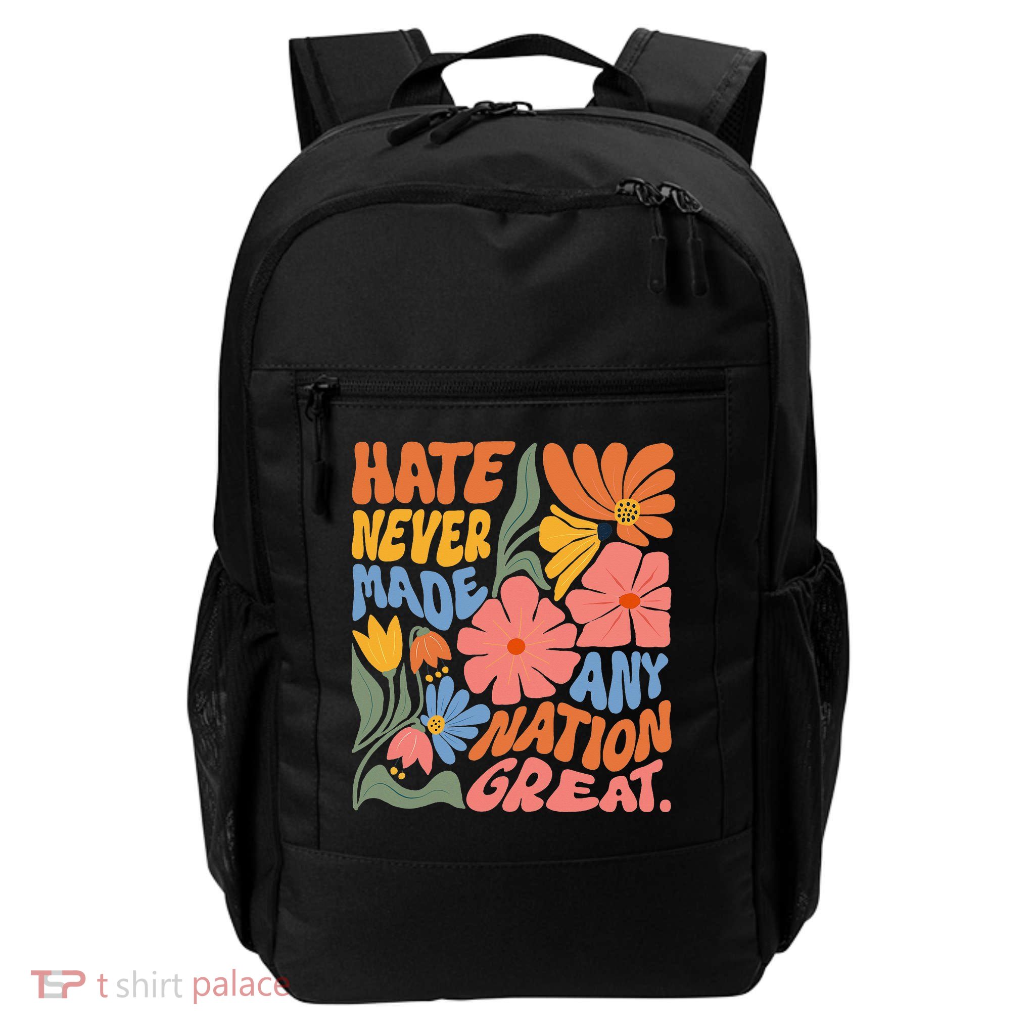 Anti Trump Floral Democrat President Liberal Daily Commute Backpack