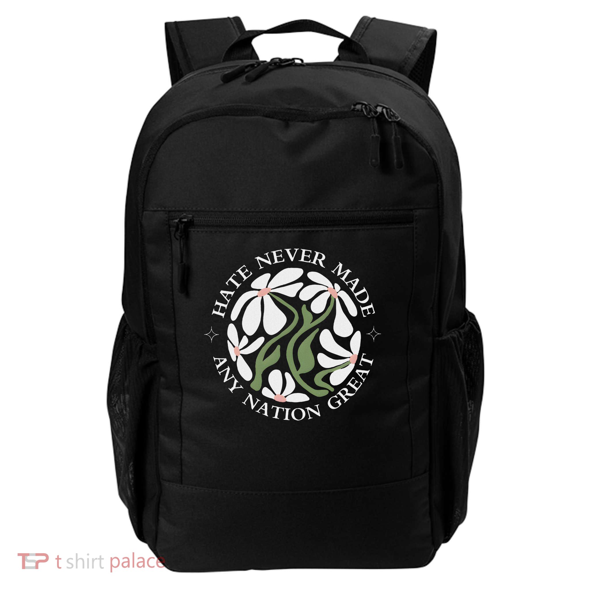 Anti Trump Floral Butterflies Democrat President Liberal Daily Commute Backpack