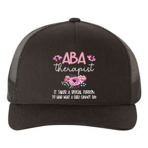 ABA Therapist Flower Applied Behavior Analysis ABA Therapy Yupoong Adult 5-Panel Trucker Hat