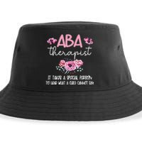 ABA Therapist Flower Applied Behavior Analysis ABA Therapy Sustainable Bucket Hat