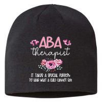 ABA Therapist Flower Applied Behavior Analysis ABA Therapy Sustainable Beanie