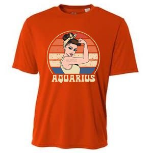 Aquarius Tee Funny Birthday Funny Gift Quarius Zodiac Great Gift Cooling Performance Crew T-Shirt