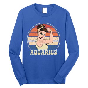 Aquarius Tee Funny Birthday Funny Gift Quarius Zodiac Great Gift Long Sleeve Shirt