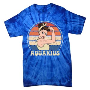 Aquarius Tee Funny Birthday Funny Gift Quarius Zodiac Great Gift Tie-Dye T-Shirt