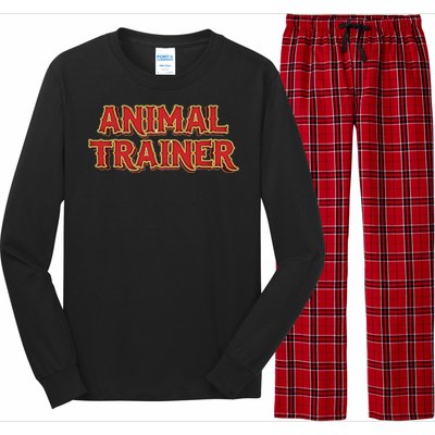 Animal Trainer Funny Circus Staff Costome Theme Party Long Sleeve Pajama Set