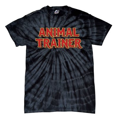 Animal Trainer Funny Circus Staff Costome Theme Party Tie-Dye T-Shirt