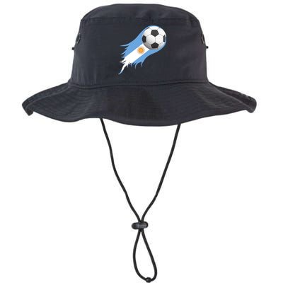 Argentina Team Flag Soccer Ball Bucket Hat