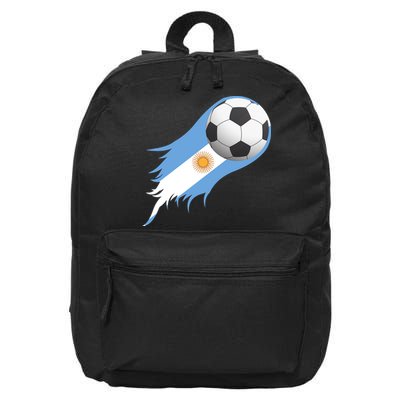 Argentina Team Flag Soccer Ball 16 in Basic Backpack