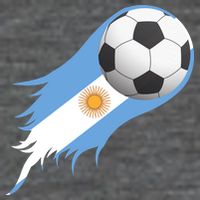 Argentina Team Flag Soccer Ball 7 Panel Mesh Trucker Snapback Hat
