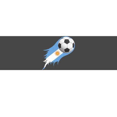 Argentina Team Flag Soccer Ball Bumper Sticker