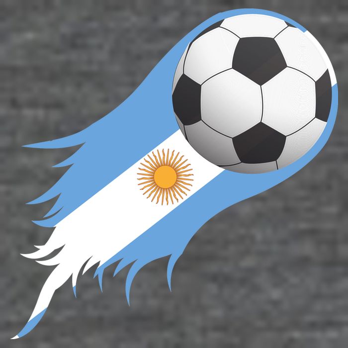 Argentina Team Flag Soccer Ball 25L Jumbo Tote