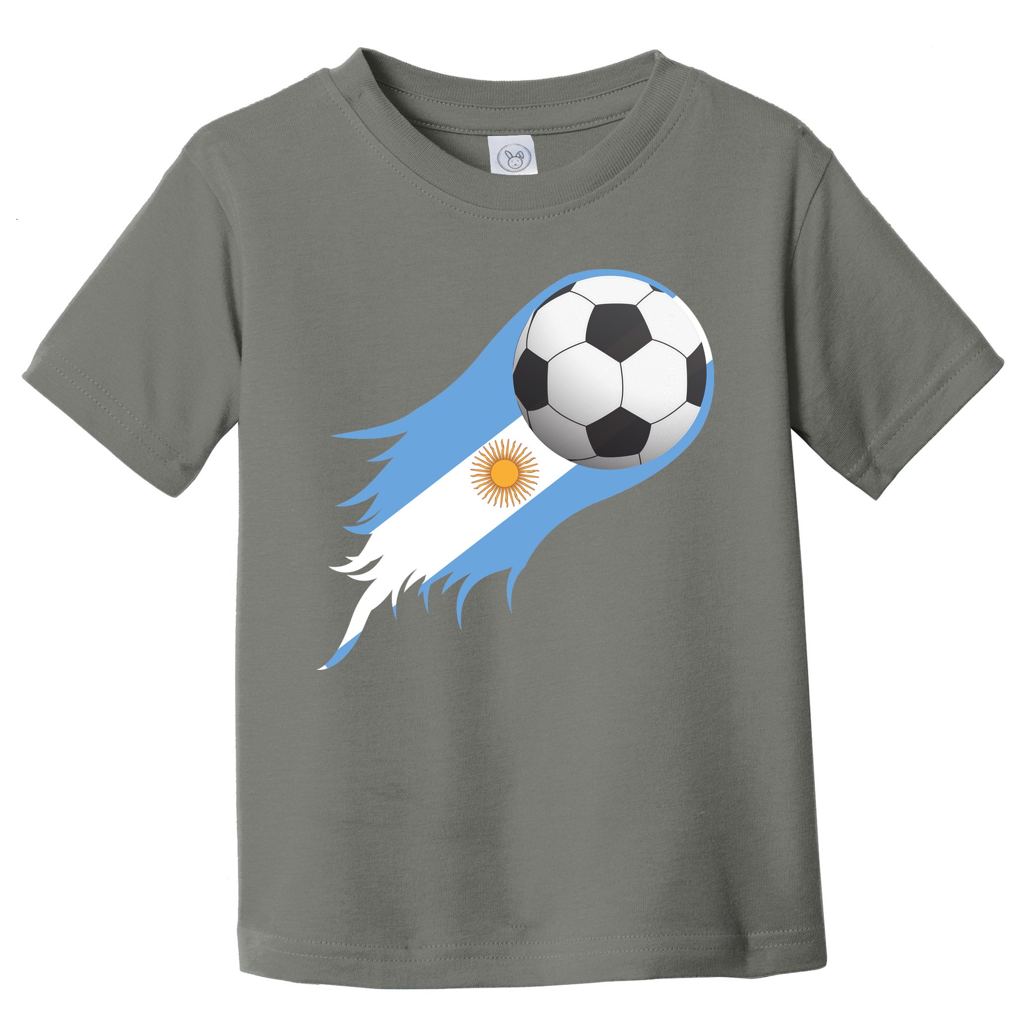 Argentina Team Flag Soccer Ball Toddler T-Shirt