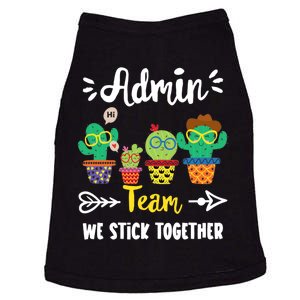 Admin Team Funny School Cactus Crew School Admin Squad Meaningful Gift Doggie Tank