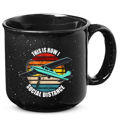 Airplane Themed Funny Gift Float Plane Born To Fly Airplanes Gift 15oz Campfire Ceramic Mug
