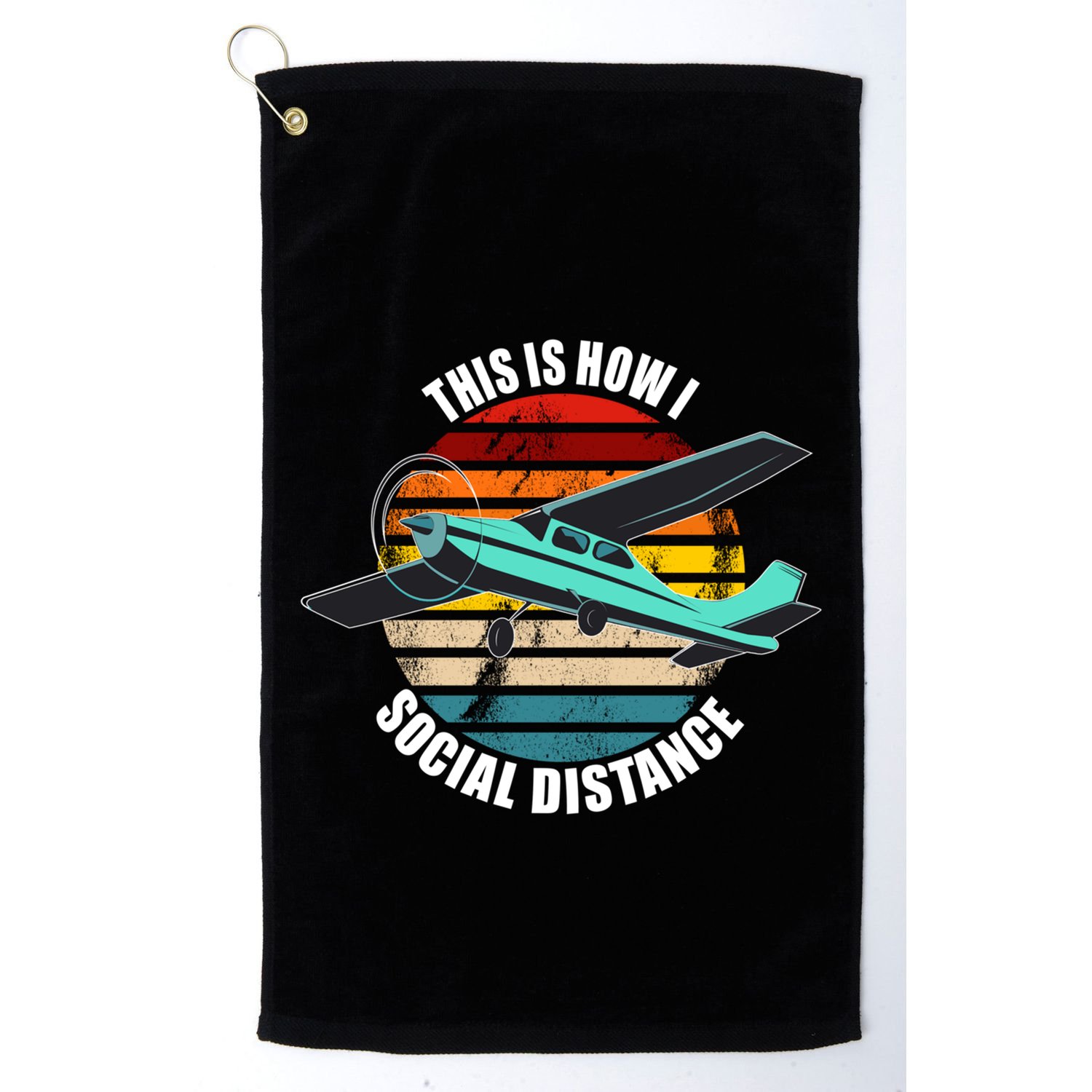 Airplane Themed Funny Gift Float Plane Born To Fly Airplanes Gift Golf Towel