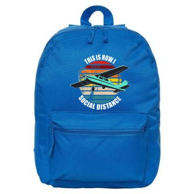 Airplane Themed Funny Gift Float Plane Born To Fly Airplanes Gift 16 in Basic Backpack