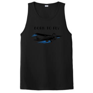 Airplane Themed Funny Gift Still Playing Born To Fly Airplanes Funny Gift PosiCharge Competitor Tank