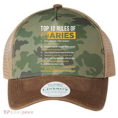Aries Traits Facts Horoscope Zodiac Astrological Sign Gift Legacy Tie Dye Trucker Hat