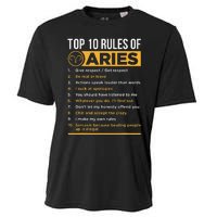 Aries Traits Facts Horoscope Zodiac Astrological Sign Gift Cooling Performance Crew T-Shirt