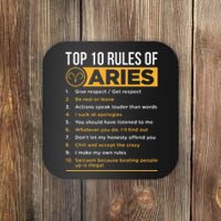 Aries Traits Facts Horoscope Zodiac Astrological Sign Gift Coaster