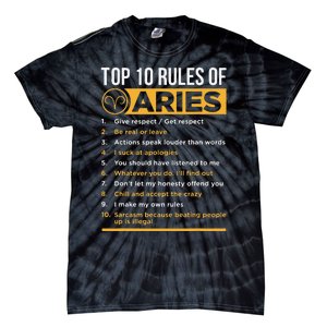 Aries Traits Facts Horoscope Zodiac Astrological Sign Gift Tie-Dye T-Shirt