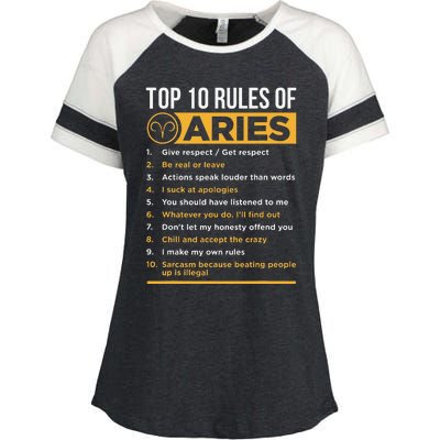 Aries Traits Facts Horoscope Zodiac Astrological Sign Gift Enza Ladies Jersey Colorblock Tee