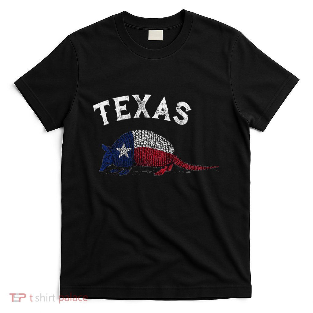Armadillo Texas Flag T-Shirt