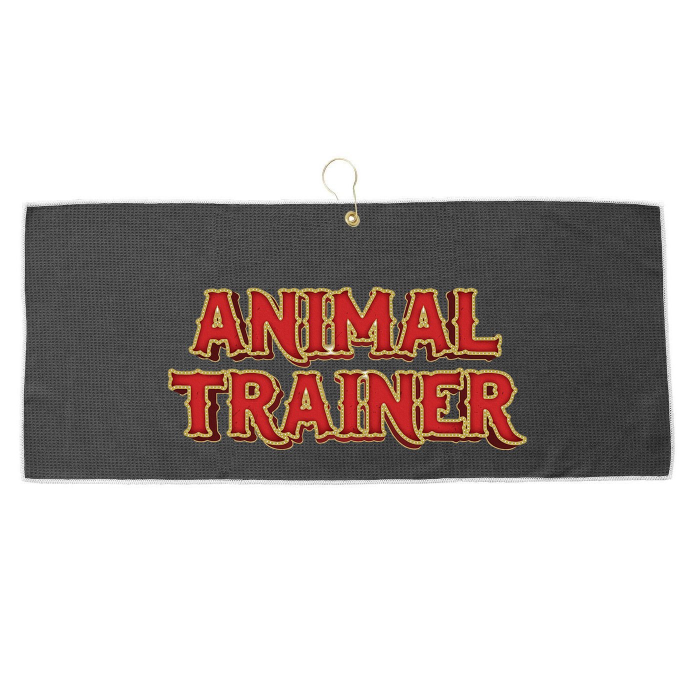 Animal Trainer Funny Circus Staff Costome Theme Party Large Microfiber Waffle Golf Towel