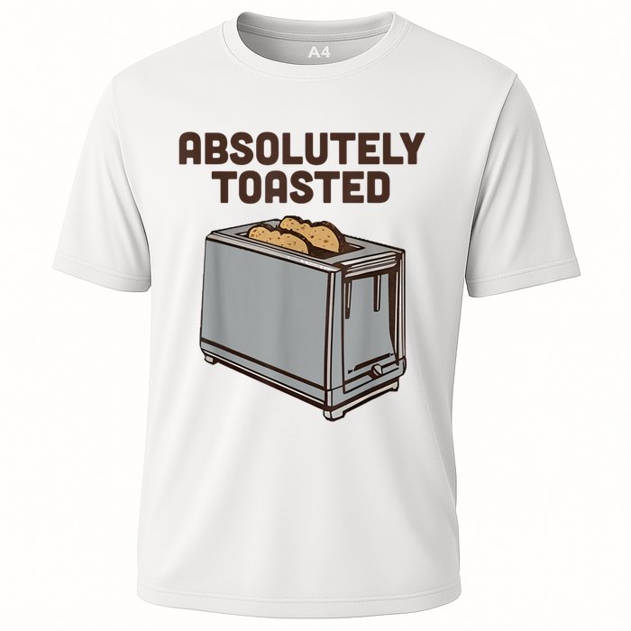 Absolutely Toasted Funny Cooling Performance Crew T-Shirt