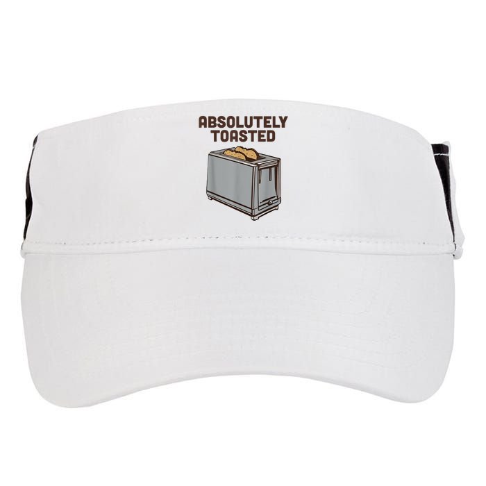 Absolutely Toasted Funny Adult Drive Performance Visor