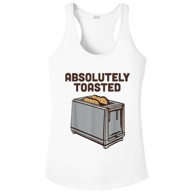 Absolutely Toasted Funny Ladies PosiCharge Competitor Racerback Tank