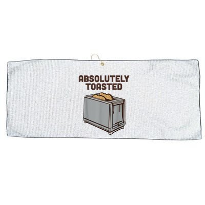 Absolutely Toasted Funny Large Microfiber Waffle Golf Towel