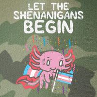 Axolotl Transgende.r Flag Shenanigans Tran.s Transsexual Pride Legacy Tie Dye Trucker Hat