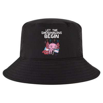 Axolotl Transgende.r Flag Shenanigans Tran.s Transsexual Pride Cool Comfort Performance Bucket Hat