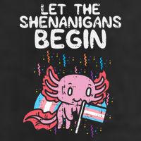Axolotl Transgende.r Flag Shenanigans Tran.s Transsexual Pride Cool Comfort Performance Bucket Hat