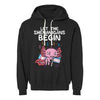 Axolotl Transgende.r Flag Shenanigans Tran.s Transsexual Pride Garment-Dyed Fleece Hoodie