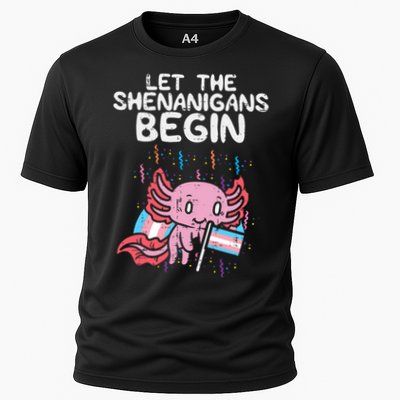 Axolotl Transgende.r Flag Shenanigans Tran.s Transsexual Pride Performance Shirt