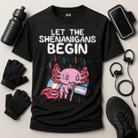 Axolotl Transgende.r Flag Shenanigans Tran.s Transsexual Pride Performance Shirt