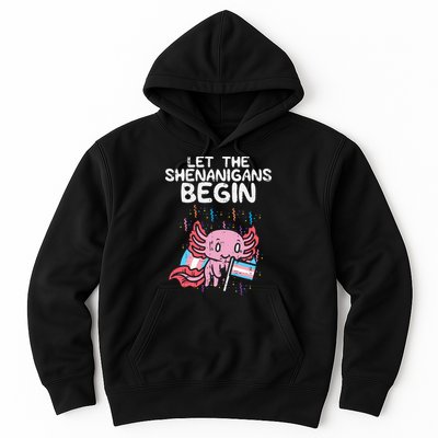Axolotl Transgende.r Flag Shenanigans Tran.s Transsexual Pride Hoodie