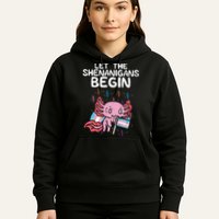Axolotl Transgende.r Flag Shenanigans Tran.s Transsexual Pride Hoodie