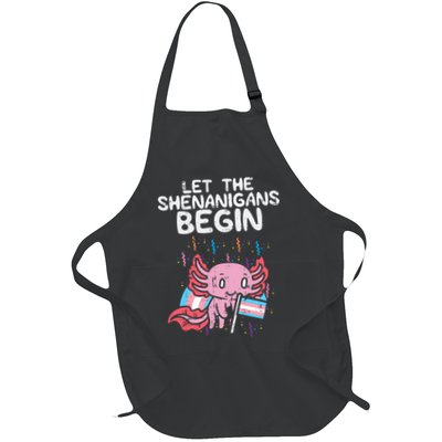 Axolotl Transgende.r Flag Shenanigans Tran.s Transsexual Pride Apron
