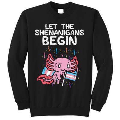 Axolotl Transgende.r Flag Shenanigans Tran.s Transsexual Pride Sweatshirt