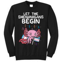 Axolotl Transgende.r Flag Shenanigans Tran.s Transsexual Pride Sweatshirt