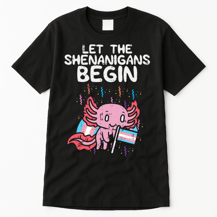 Axolotl Transgende.r Flag Shenanigans Tran.s Transsexual Pride Tall T-Shirt