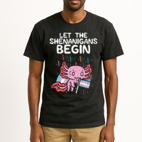 Axolotl Transgende.r Flag Shenanigans Tran.s Transsexual Pride Tall T-Shirt