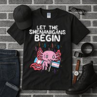 Axolotl Transgende.r Flag Shenanigans Tran.s Transsexual Pride Tall T-Shirt